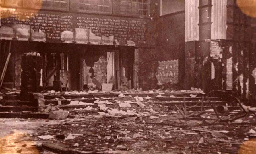 aftermath of Kristallnacht